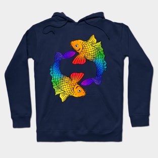 Koi Carp With Rainbow Scales Hoodie